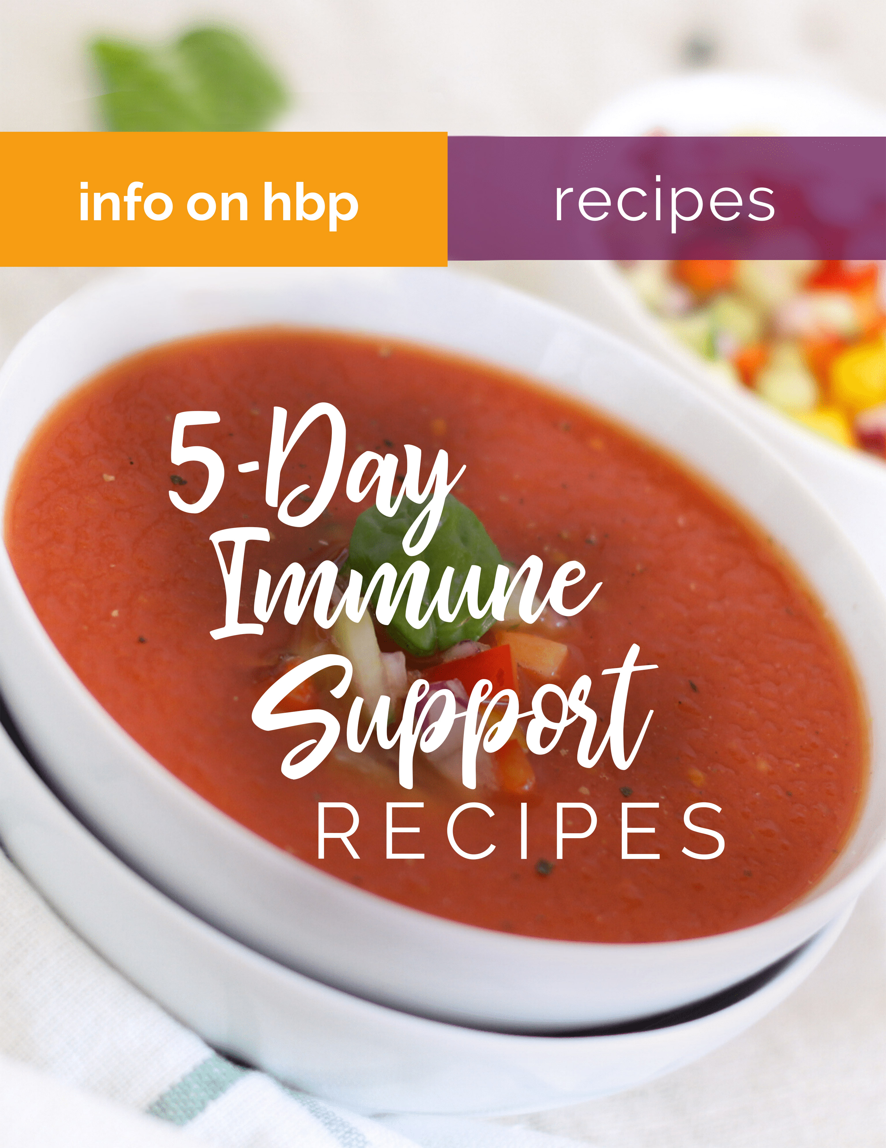 5 day immune support recipe handbook.  https://www.info-on-high-blood-pressure.com/immune-support.html