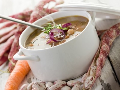 Beans soup,  https://www.info-on-high-blood-pressure.com/Strong-Bones.html