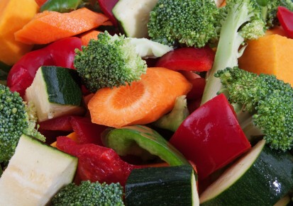 raw vegetables, blood pressure diet