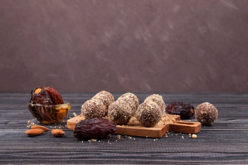 Coconut dates energy ball. https://www.info-on-high-blood-pressure.com/balanced-snacks-for-the-week.html
