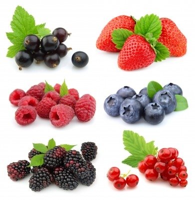 Assorted colorful berries that build healthy gut microbiome.  https://www.info-on-high-blood-pressure.com/microbiome.html