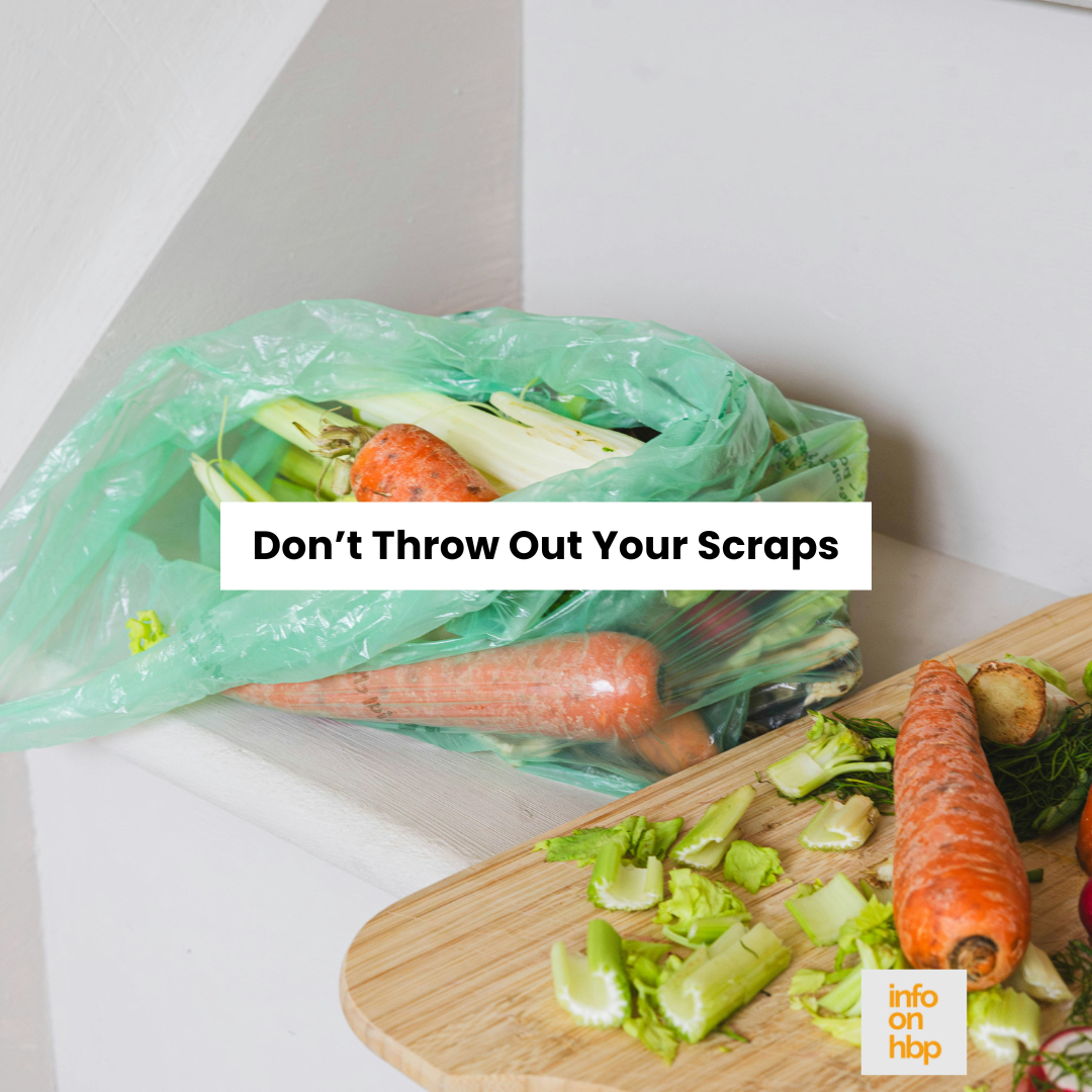 regrow foods from scraps.  https://www.info-on-high-blood-pressure.com/regrowing-foods-from-scraps.html