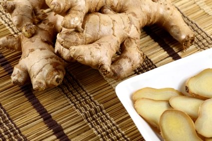 Ginger slices. https://www.info-on-high-blood-pressure.com/ginger-nutrition-facts.html