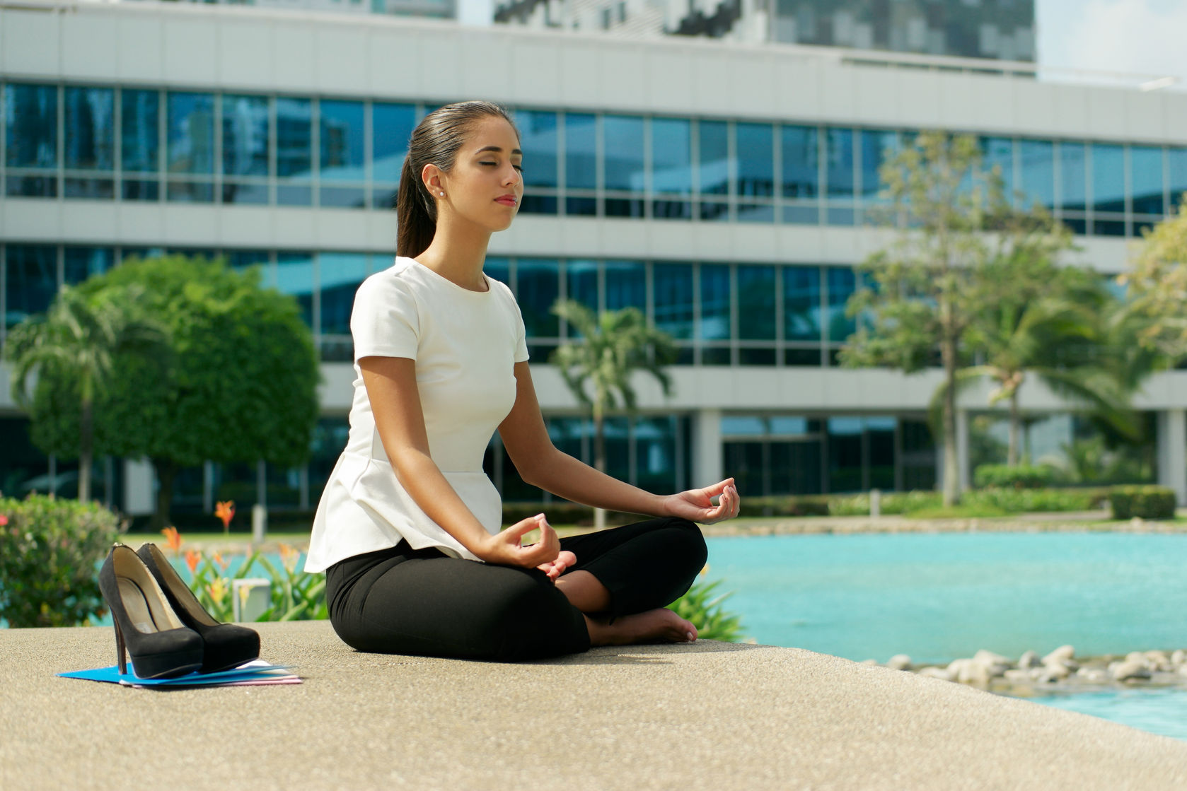 Meditating Woman, https://www.info-on-high-blood-pressure.com/Guided-Meditation.html