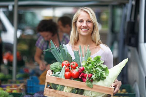 Woman shopping for fresh produce.  https://www.info-on-high-blood-pressure.com/Caribbean-And-African-Women.html