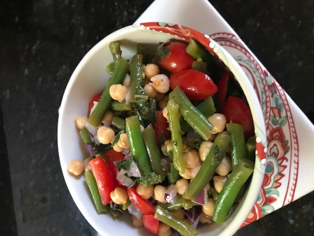 Homemade green beans, chick peas and tomatoes.  https://www.info-on-high-blood-pressure.com/your-health.html