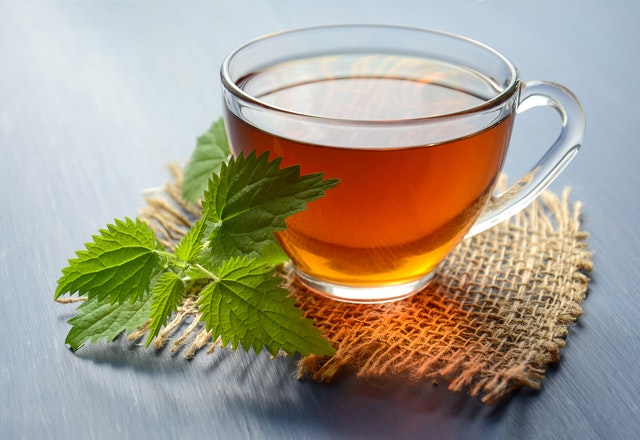 Peppermint tea. https://www.info-on-high-blood-pressure.com/lungs-and-respiratory.html